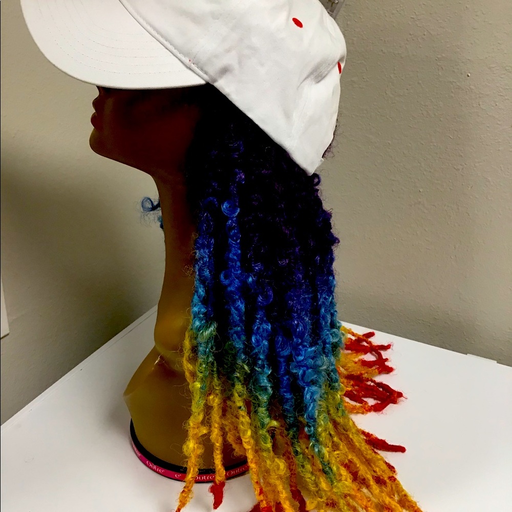 18inch rainbow Passion Twist Hat Wig